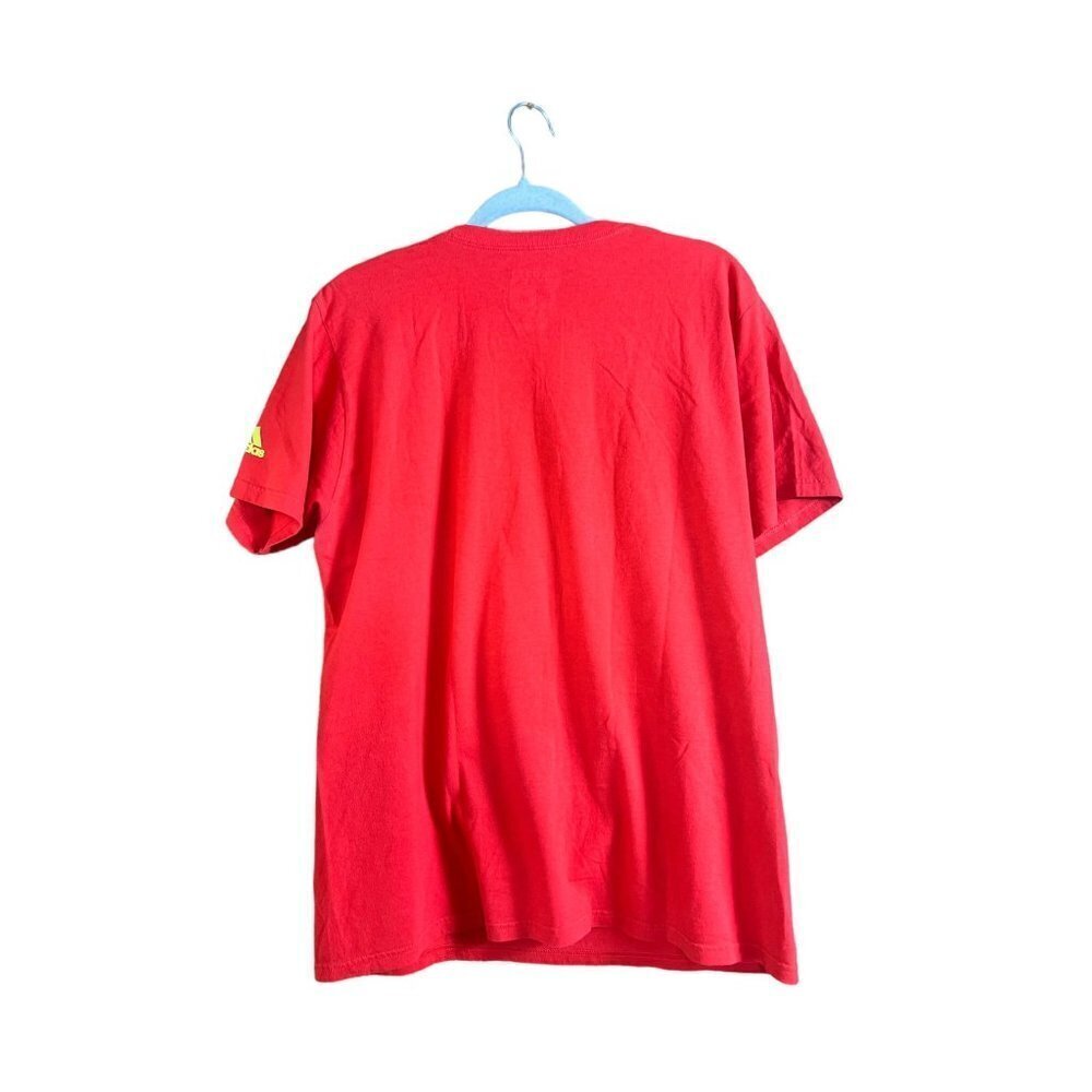 Adidas Men Red The Go-To Tee - Picture 2 of 5